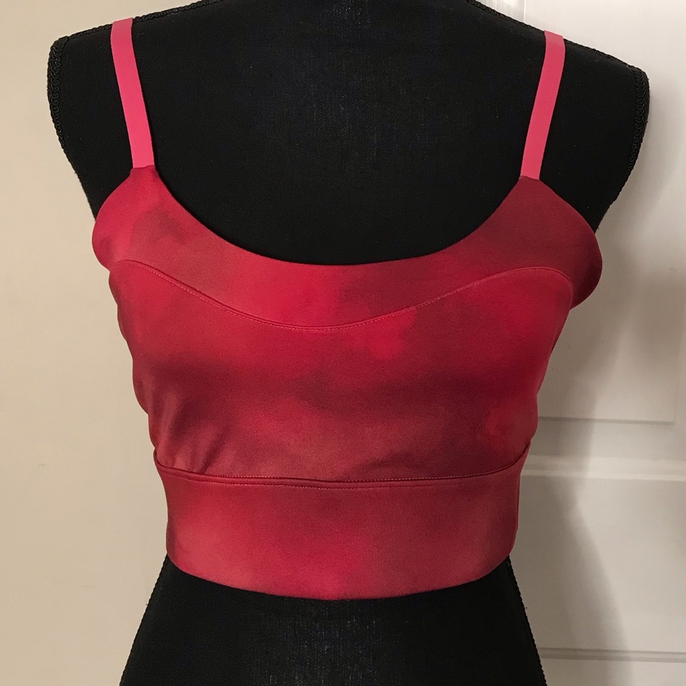Free People Red Cropped Tank Top